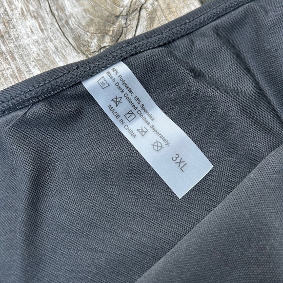 3XL SHEIN ⎮ NWOT Tropical print mesh tankini swimsuit - Picture 8 of 8